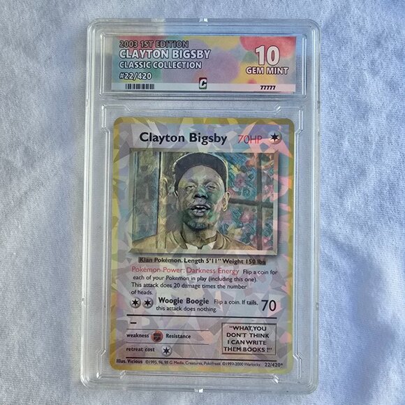 Clayton Bigsby With Custom Slab Pokemon Card - Chappelle Show - Picture 6 of 7